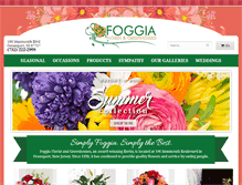 Tablet Screenshot of foggiaflorist.com